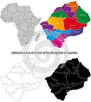 Lesotho map