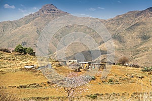 Lesotho traditional house - Basotho huts