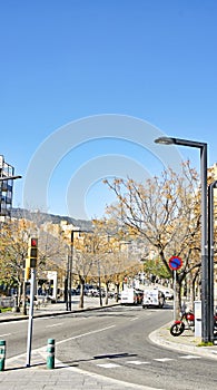 Lesseps square in Barcelona photo