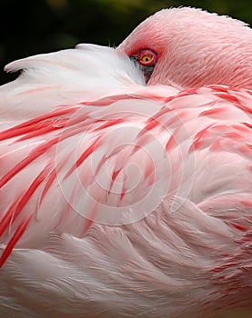 Lesser Flamingo eye