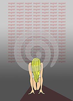 Lesson: Regret. Typography poster