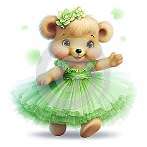Let the ballerina teddy bear spin into your Ä±magination
