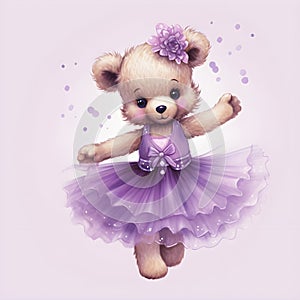 Let the ballerina teddy bear spin into your Ä±magination