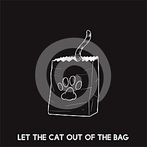 Let the cat out of the bag