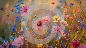 Let the explosion of wildflower blooms fill you with joy and wonder as the colors blend harmoniously in natures symphony