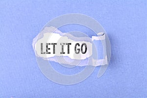 Let it go word photo