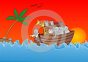 Noahs ark vector photo