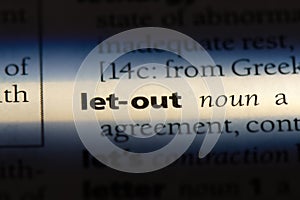 let out