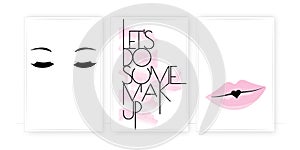 Let`s do some make up, vector