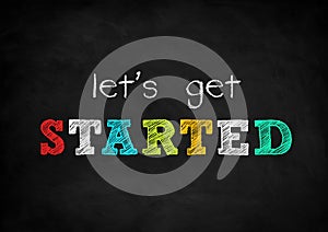 Let`s get started