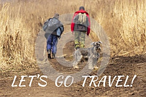 Let`s Go Travel! Adventure traveling exploration journey concept