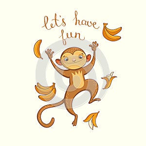 Let's have fun. vector illustration