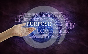 Let`s look at Life`s Purpose Word Cloud