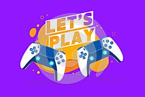 Let`s play text with game controllers or joysticks for game console