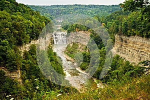 Letchworth state park canyon