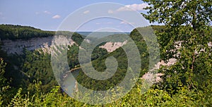 Letchworth State Park summer vista banner image