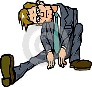 Lethargy businessman