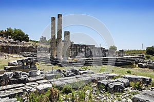 Bouleuterion in Letoon Ancient City. Mugla, Turkey photo