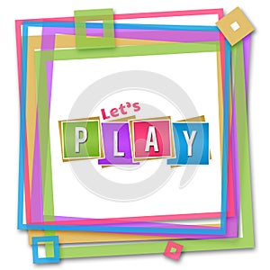 Lets Play Colorful Frame