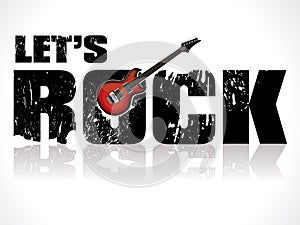 Lets rock background with guitar