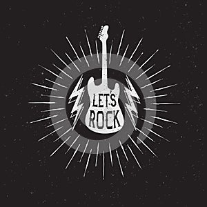 Lets rock prints emblem