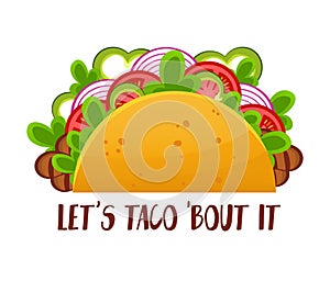 Lets taco bout it banner