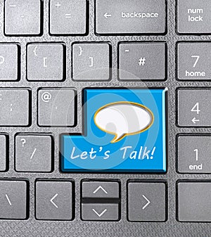 lets talk sign speech talk bubble symbol keyboard key icon button language comms people