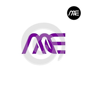 Letter AAE Monogram Logo Design