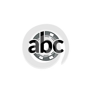 Letter ABC and Casino Chip