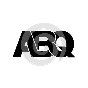 Letter ABQ simple monogram logo icon design.