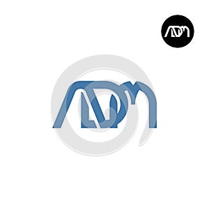 Letter ADM Monogram Logo Design