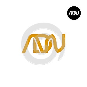 Letter ADN Monogram Logo Design photo