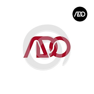 Letter ADO Monogram Logo Design photo