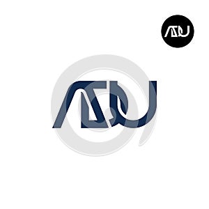 Letter ADU Monogram Logo Design photo