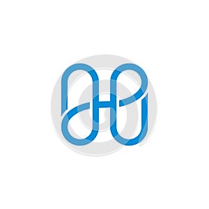 letter ae drop water symbol logo vector