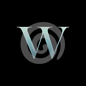 Letter of the alphabet on a black background