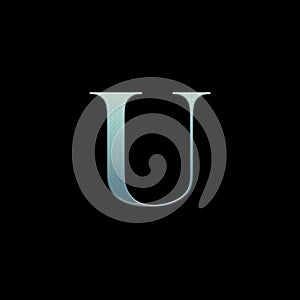 Letter of the alphabet on a black background