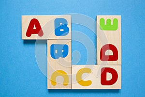 Letter of the alphabet - Wooden letters.