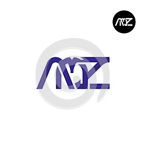 Letter AMZ Monogram Logo Design
