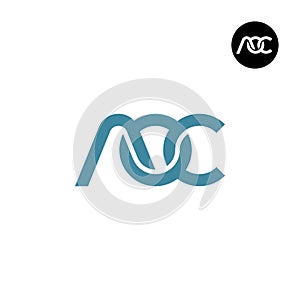 Letter AOC Monogram Logo Design