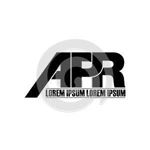 Letter APR simple monogram logo icon design. photo