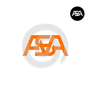 Letter ASA Monogram Logo Design