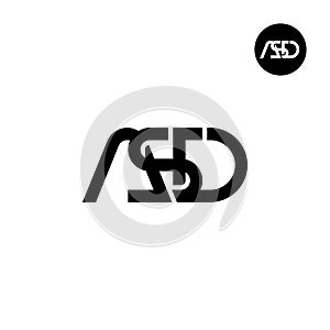 Letter ASD Monogram Logo Design