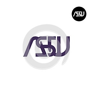 Letter ASW Monogram Logo Design