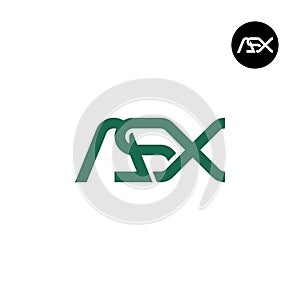 Letter ASX Monogram Logo Design photo