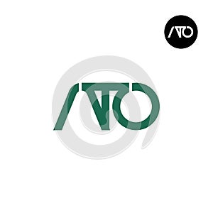 Letter ATO Monogram Logo Design photo