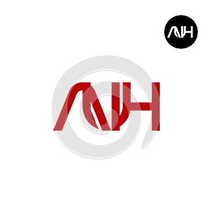 Letter AUH Monogram Logo Design