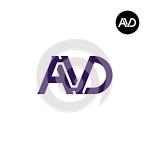 Letter AVD Monogram Logo Design