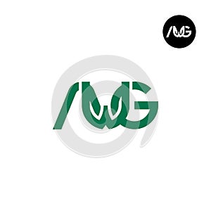 Letter AWG Monogram Logo Design