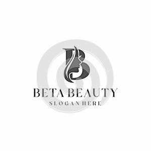 Letter B and beauty logo concept